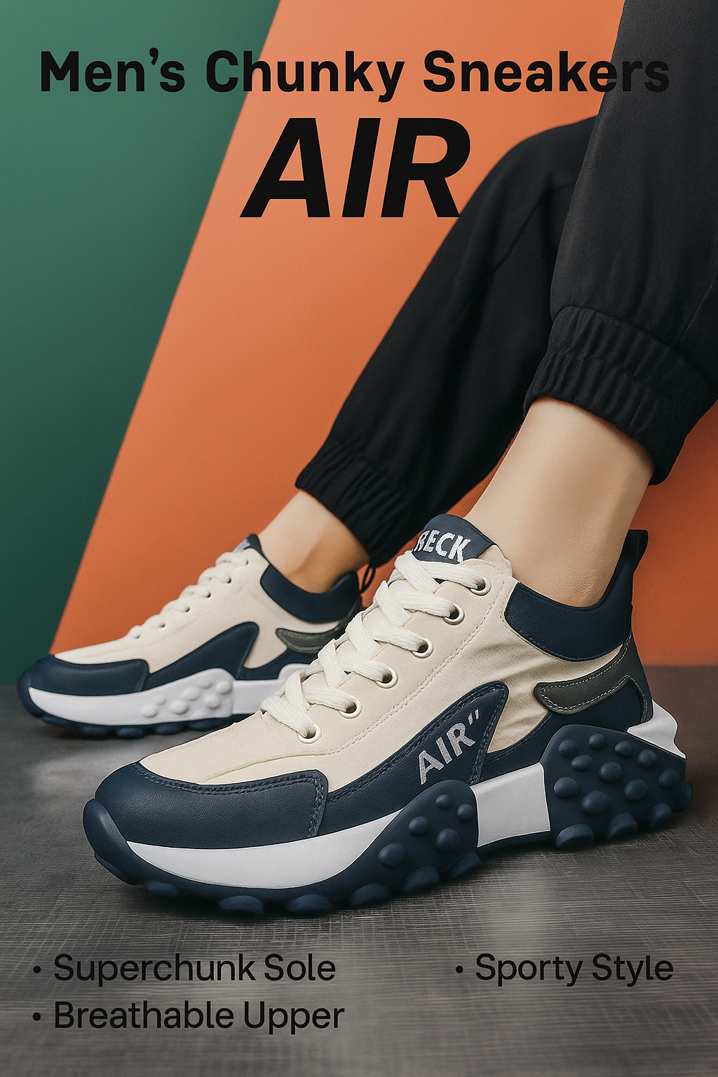 Men's Casual Shoes Thick Base Sneakers